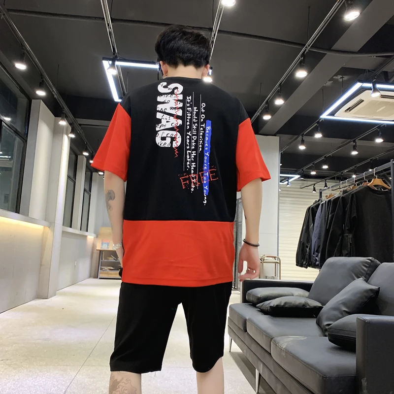 Мужские спортивные костюмы летние повседневные Модные мужские комплекты