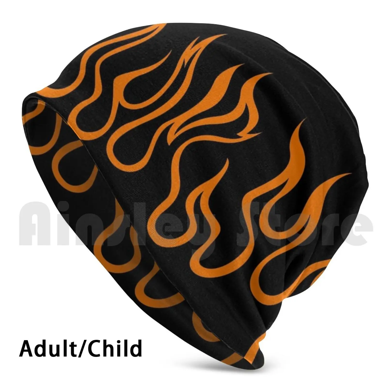 Orange Flames Hat 1768 Hat Billie Creepy Font Belly Ache Bellyache Horror Font Vsco Girl