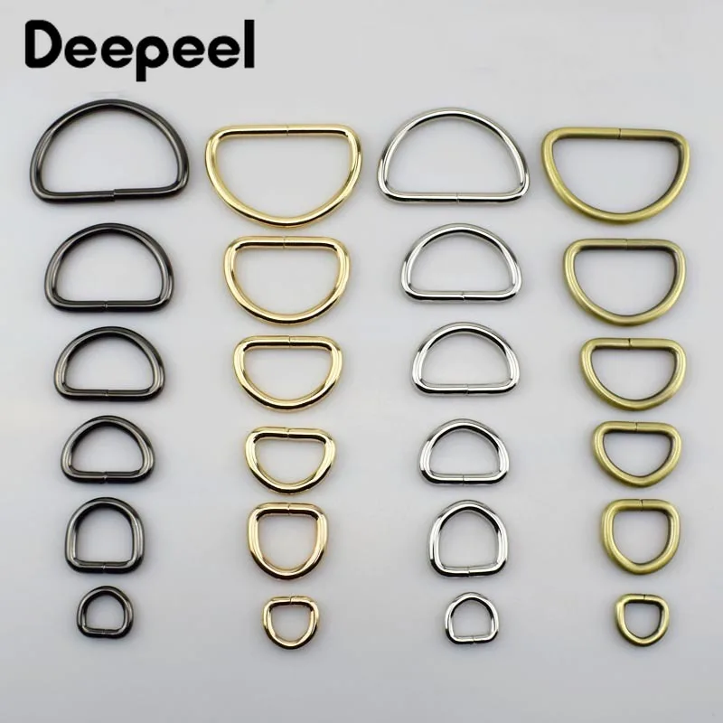 Deepeel 15-38 мм металлический уплотнительное кольцо в виде буквы D контактный пряжки