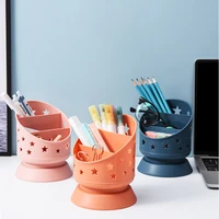 balleenshiny desktop storage basket high quality round pen holder simple household small storage tube for stationery cosmetics