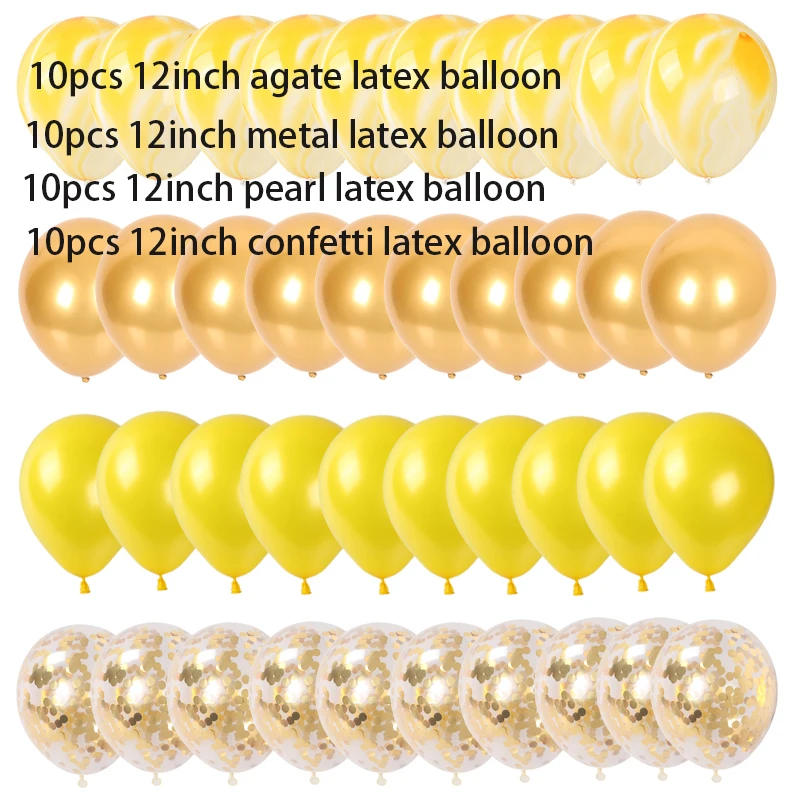 40 шт. металлические гелиевые шары с конфетти | Дом и сад