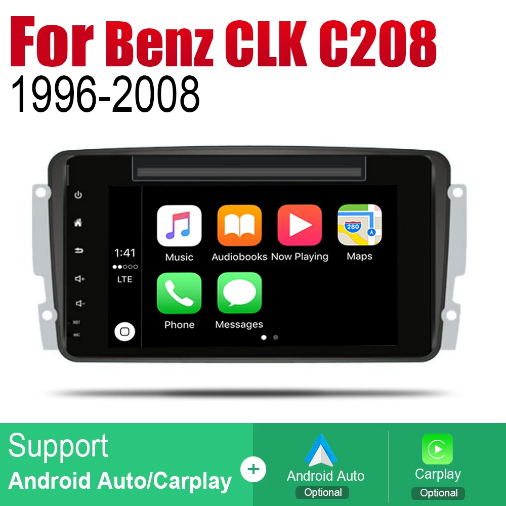 Автомобильный DVD-плеер для Mercedes Benz CLK C208 W208 1996 ~ 2008 NTG IPS ЖК-экран GPS-навигация