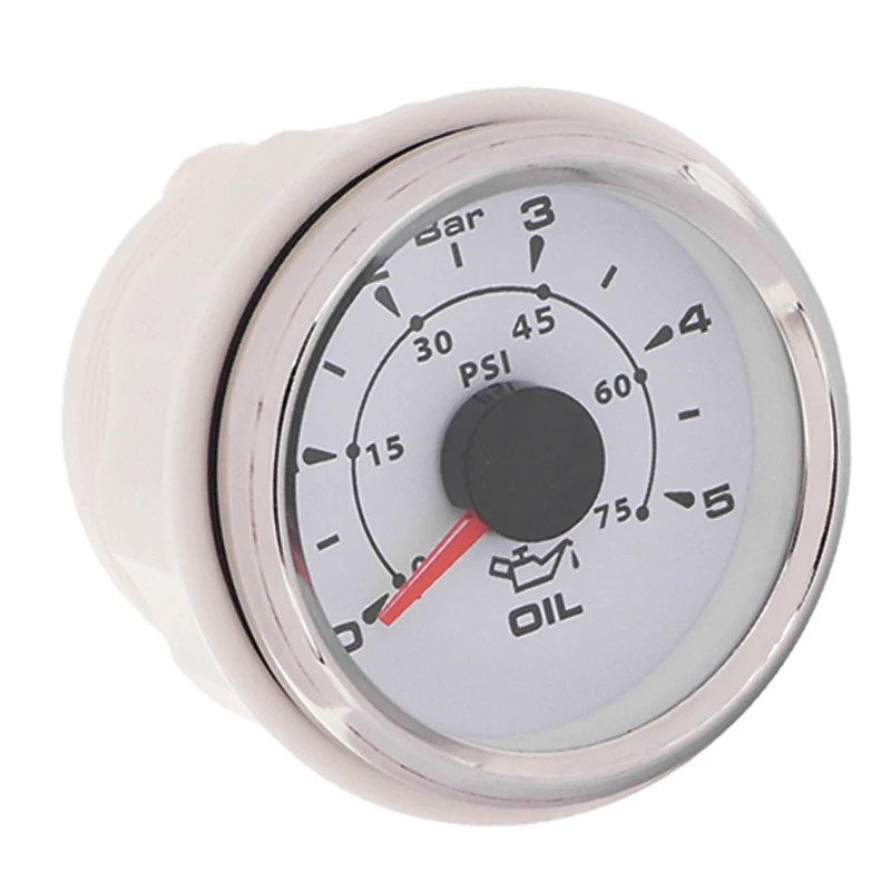 52 мм указатель давления масла 0 5 бар водонепроницаемые измерители 75psi ЖК дисплей