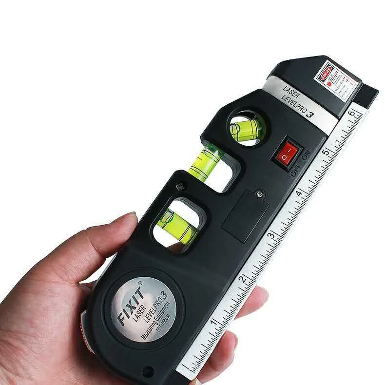 

NEW General interior decoration Infrared Laser Level Cross Line Laser Tape with 2.5mMeasure Tape multifunction laser level tools
