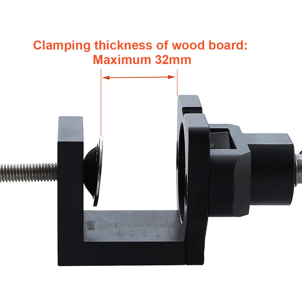 

35mm Hinge Hole Opener Self-Clamping Drilling Jig Set Hinge Hole Locator Guide Kit Woodwooking Tools for Cabinet Doors Furniture