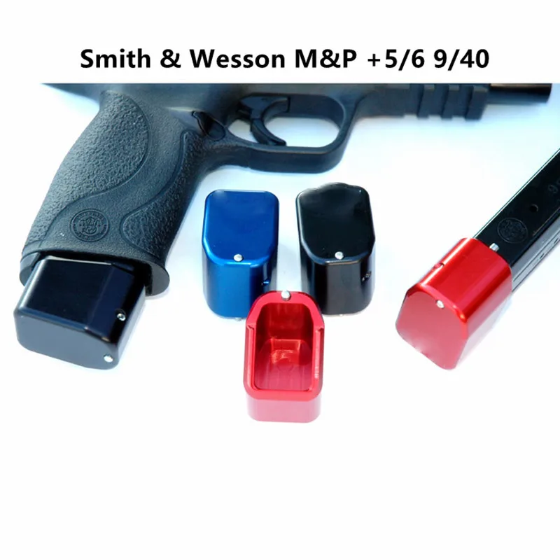 Magorui тактический Алюминиевый Журнал Расширение база Pad для Smith& Wesson M& P+ 5/6 9/40