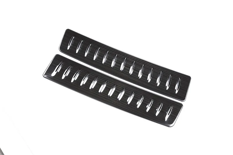 Накладка на порог для Range Rover Velar 2017 нержавеющая черная матовая | Автомобили и