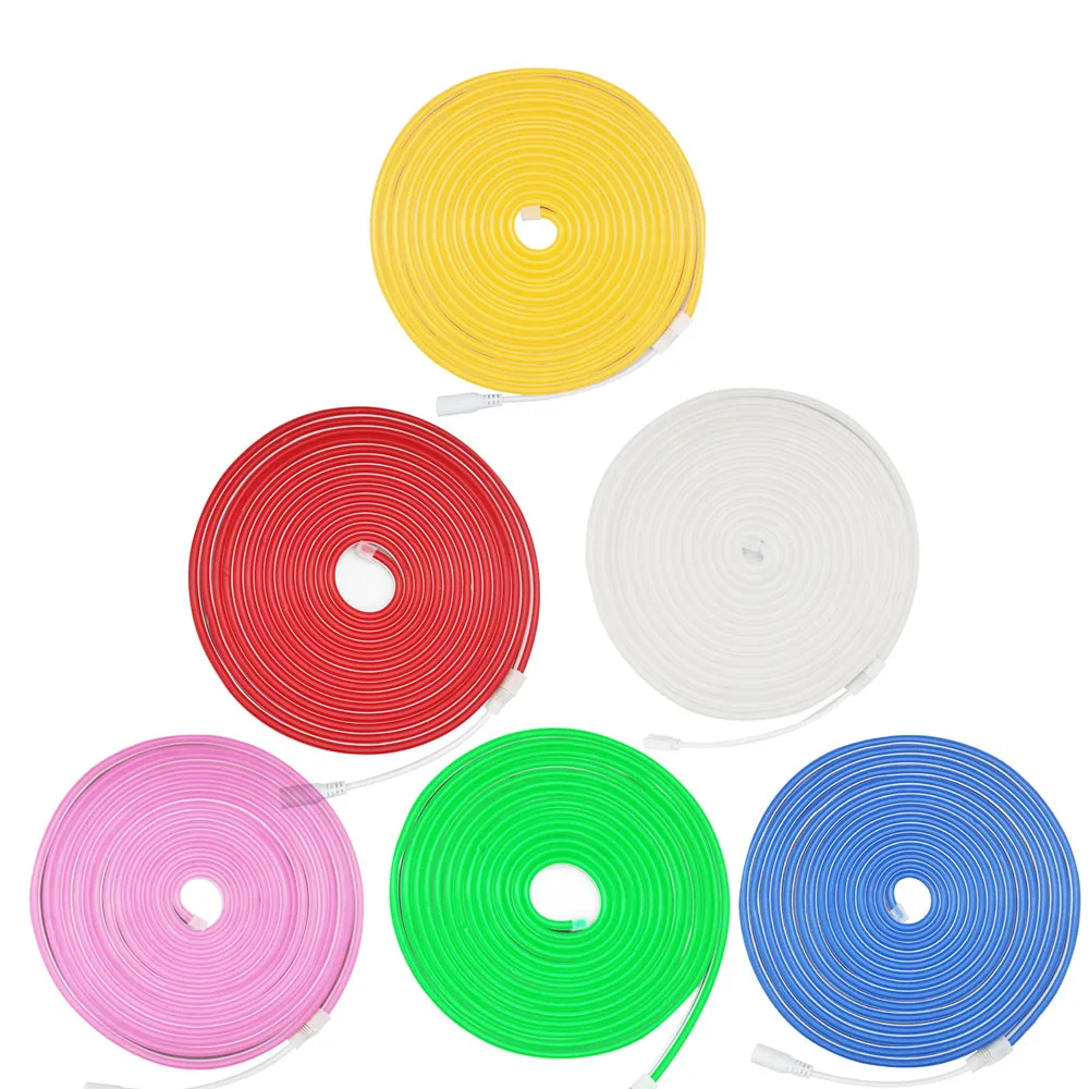 

Neon Signs Led Strip Flexible Light 2835 120Leds/M Waterproof IP65 Silicone Tube Christmas Lights For Holiday Party DC12V