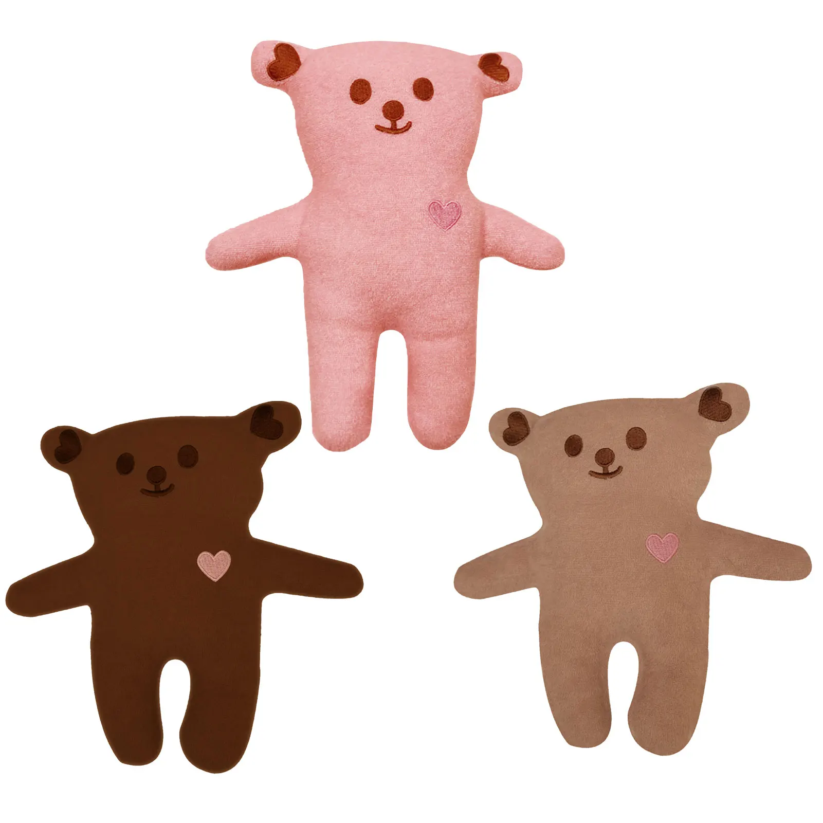 

INS Nordic Style Love Bear Doll Cartoon PP Cotton Stuffed Toy Cartoon Bear Soothing Doll Kids Room Accessories