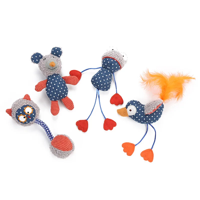 Кошачья мята маленькая игрушка 4 цвета плюшевая кошачья для маленьких средних