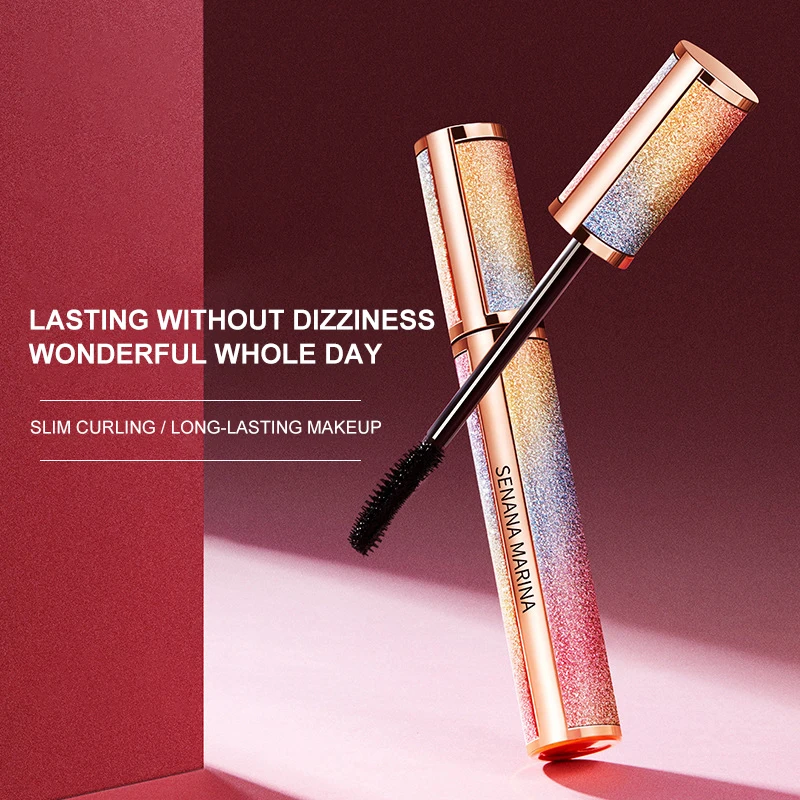 

Eyelash Mascara Waterproof Full Professional Makeup Long Curling Thick Eyelash Extend Cosmetics Bright Starry Eye Lashes Brush