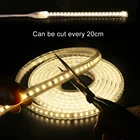 SMD 2835 Светодиодные ленты светильник длиной 20 см 220V 120LEDм Водонепроницаемый IP67 гибкая светодиодная лента светильник ing с переключатель включениявыключения, стандарта ЕС, США, Великобритании Мощность штепсельной вилки