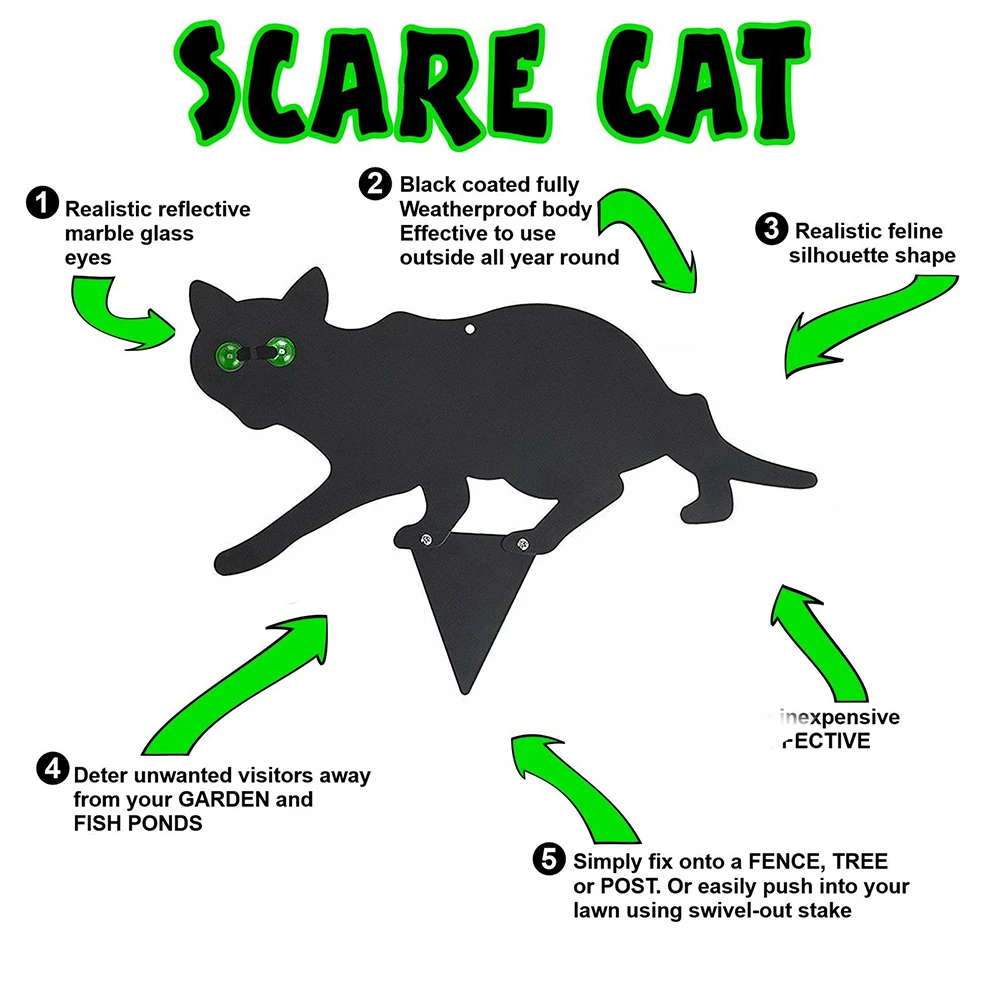 Garden Scare Cat Pest Deterrent Stop Control Repellent Scarer Nuisance Repel Get Scarecrow | Спорт и развлечения