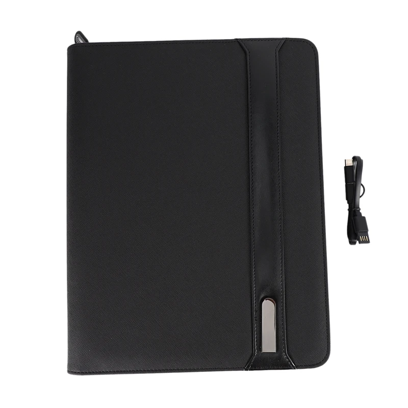 

Trends A4 Size Travel Notebook Composition Book Business Manager Bag File Folder with Wireless Power Charger Mobile Bag Holder