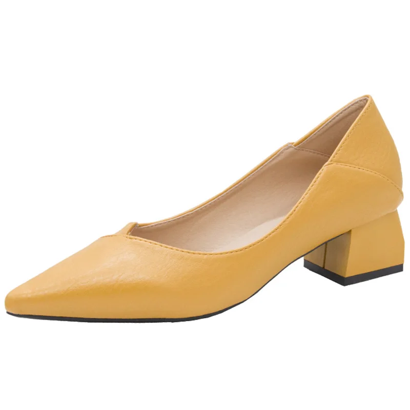 

2021 Spring And Autumn New Ladies Fashion All-Match Net Red High Heels Shallow Mouth Pointed High Heels