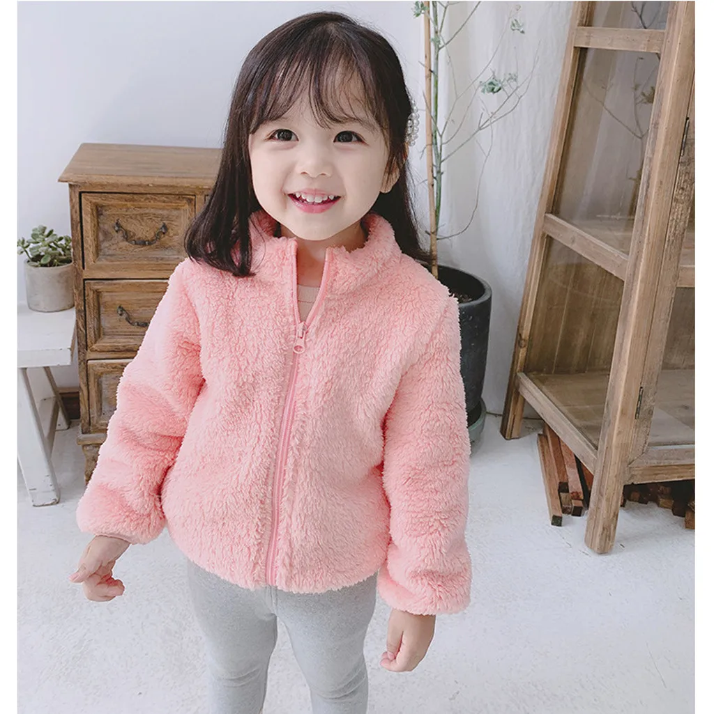 Трендовая Детская куртка симпатичное однотонное толстое пальто с капюшоном на