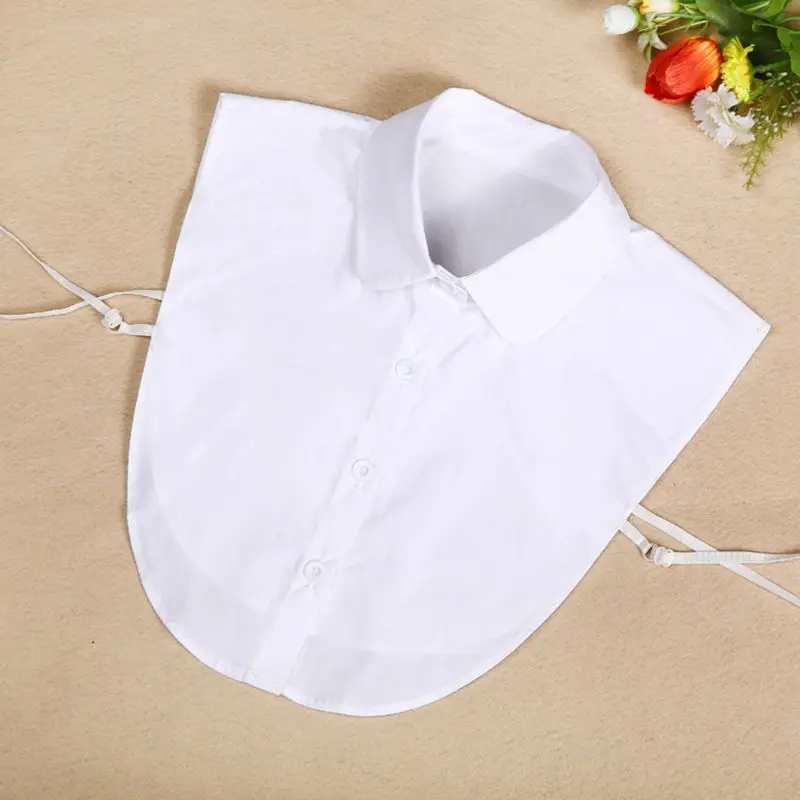 

Women Adult Detachable Adjust Lapel Shirt Fake Collar Fashion Solid Color False Blouse Neckwear Clothing Accessories