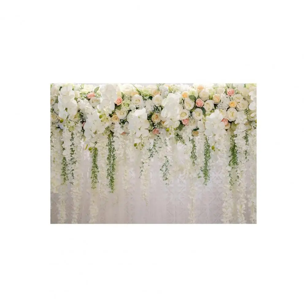 

HOT SALES !!! Wedding Flowers Photography Background Cloth Video Backdrop for Photo Studio