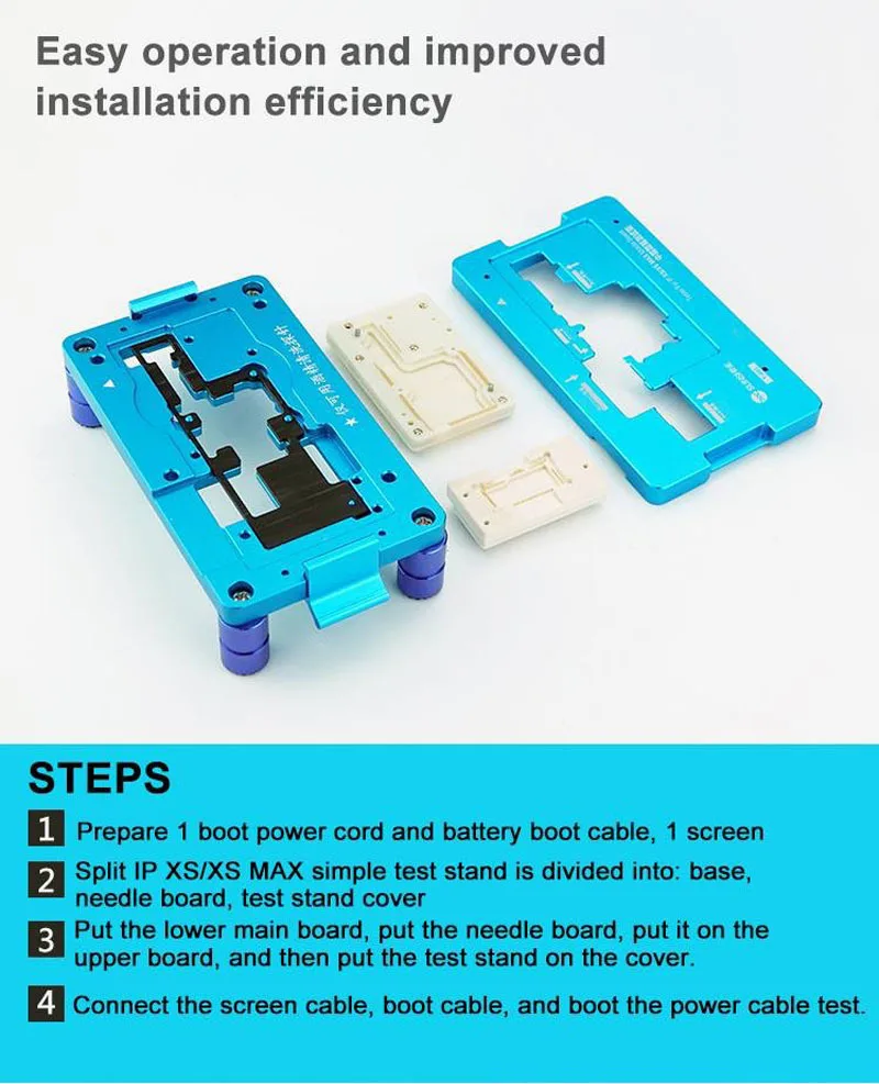 Солнечный тестер iSocket для зажима материнской платы iPhone XS MAX двухслойная тестовая