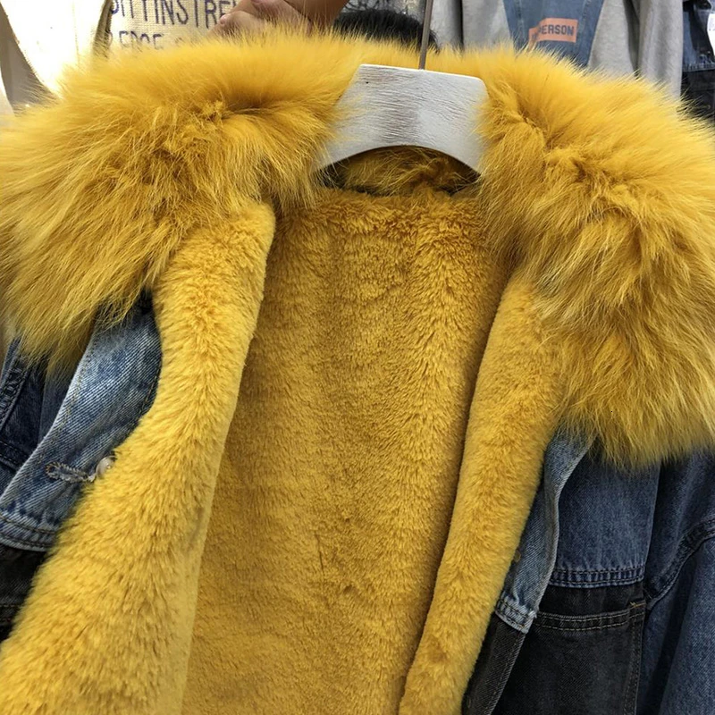 2019 зимнее пальто для женщин из натурального Лисьего меха со съемным вкладышем