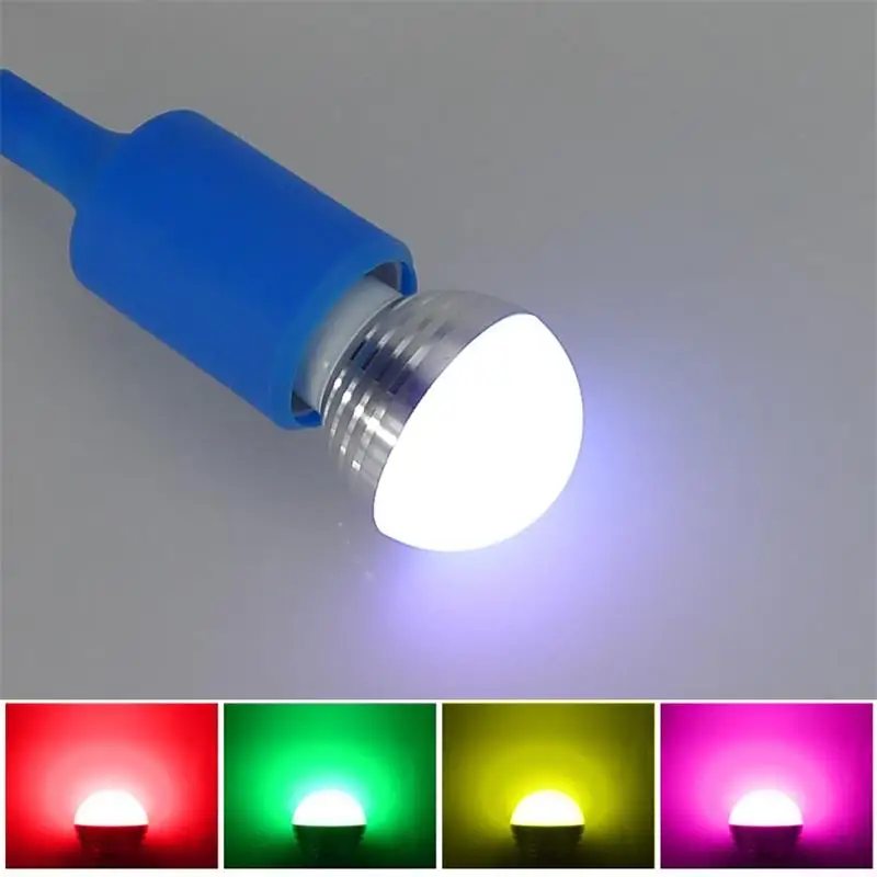 E27 светодиодный 16 Цвет RGB Волшебная светодиодная лампочка 5/10/15 Вт 85-265V RGB светодиодный лампа Spotlight+ ИК-пульт дистанционного управления Управление светодиодный лампы для дома