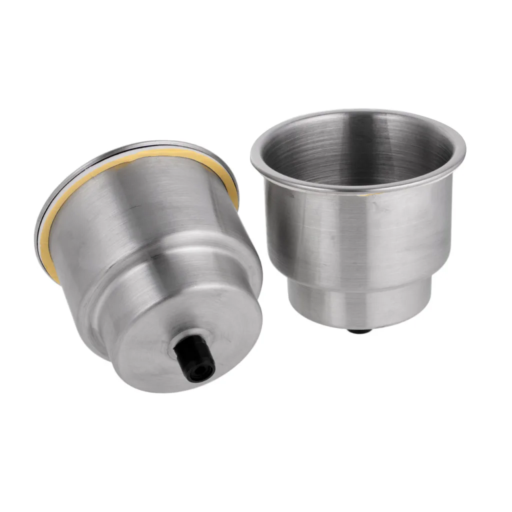 

4 PCS Stainless Steel Cup Drink Can Holder for Boat Marine Universal Silver