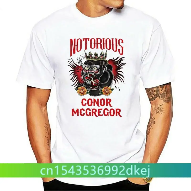 

Fight Tee Notorious Conor McGregor Tattoo Black T-Shirt for Men Graphic T-shirt