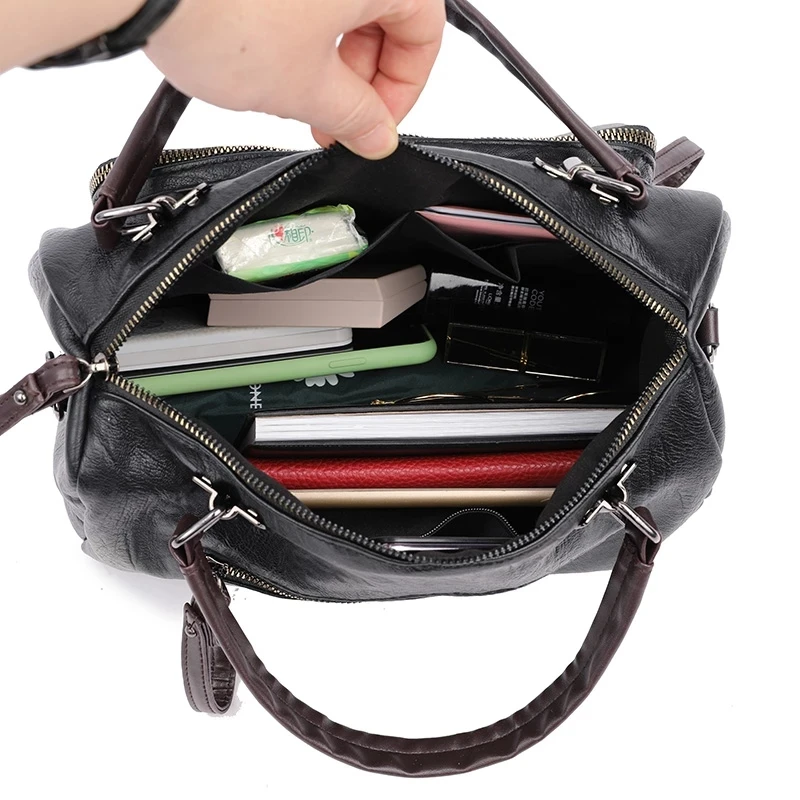 

High Quality Soft PU Leather Tote Handbags Casual Shoulder CrossBody Bags for Women 2020 New Luxury Handbags Women Bags Designer