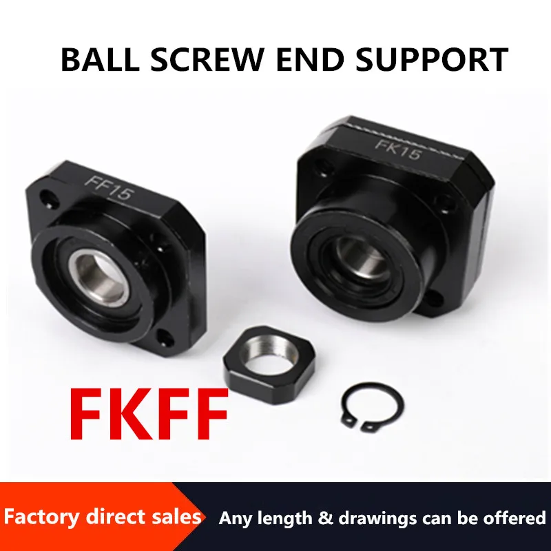 FKFF10/FK12FF12/FKFF15/FKFF20 /FKFF25/FKFF30FScrew опорный кронштейн фиксированный линейный подшипник