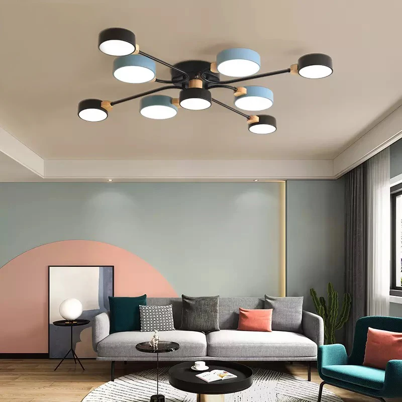 Светодиодный ная потолочная лампа в скандинавском стиле современный