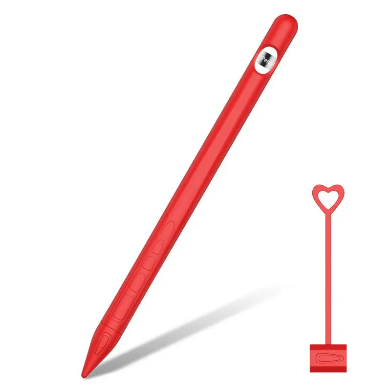 

Anti-Skid Silicone Case Stylus Pen Protective Cover Sleeve for App-le Pencil 1st 95AD