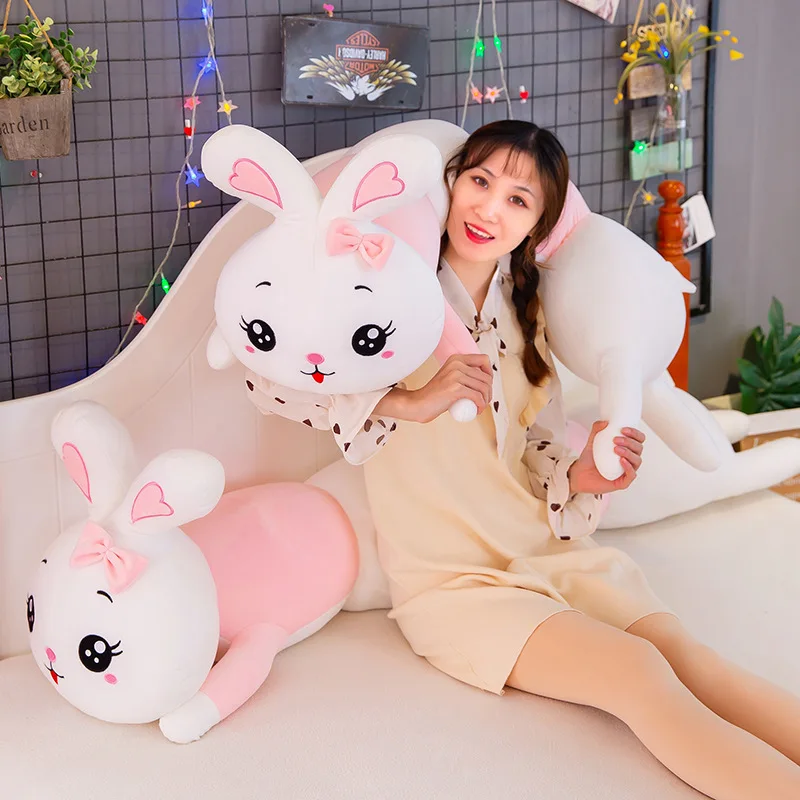 

Cute Plush Toys Pillow Soft Stuffed Animal Rabbit Cushion Simulation Lovely Dolls Gifts for Girls