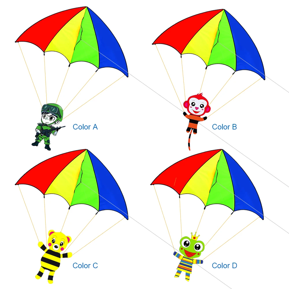 Цветной воздушный змей с парашютом из мультфильма для спорта на открытом воздухе