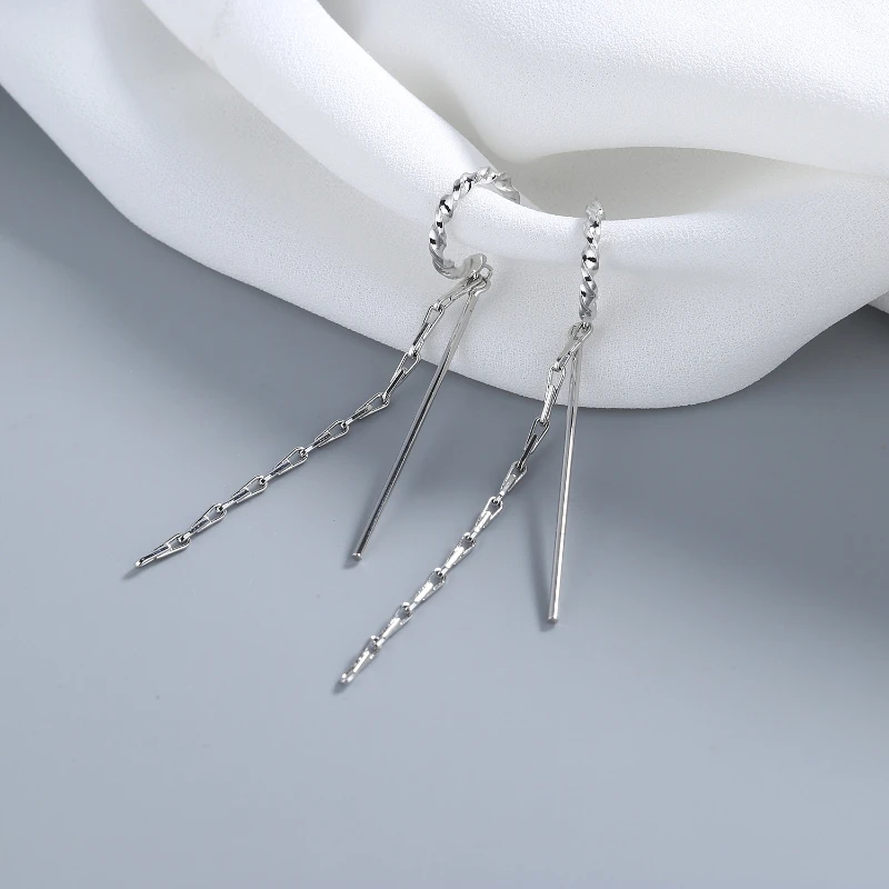 

Новинка 1 пара не проколотые серьги-Крючки для женщин индивидуальные витые серьги с кисточками клипсы для ушей модные ювелирные изделия