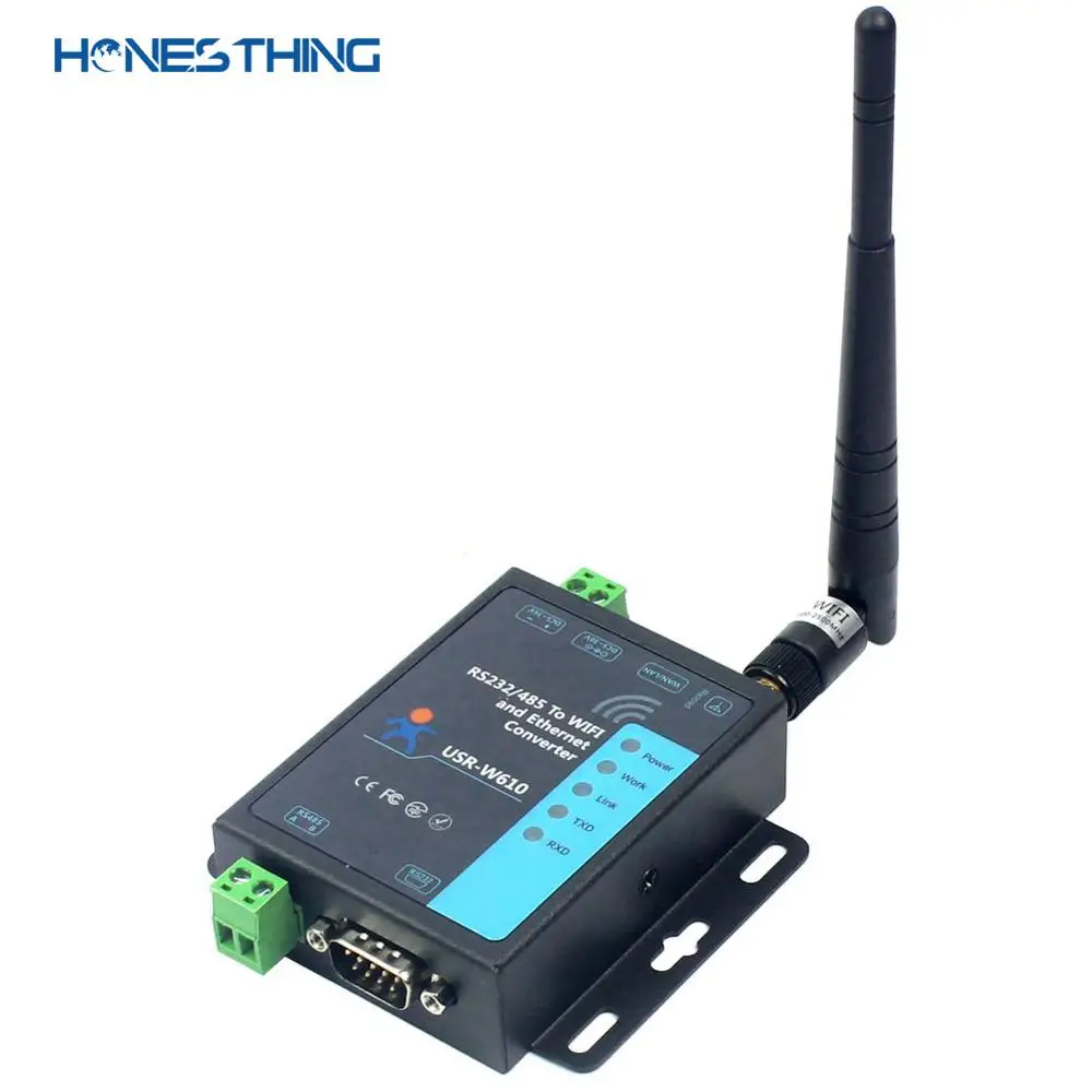 HonesThing RS232 RS485 к Wi Fi Ethernet преобразователь серийный TCP IP Серверный модуль RJ45 LAN