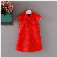 2019 new retro chinese traditional cheongsam dress sweet and lovely casual princess dress