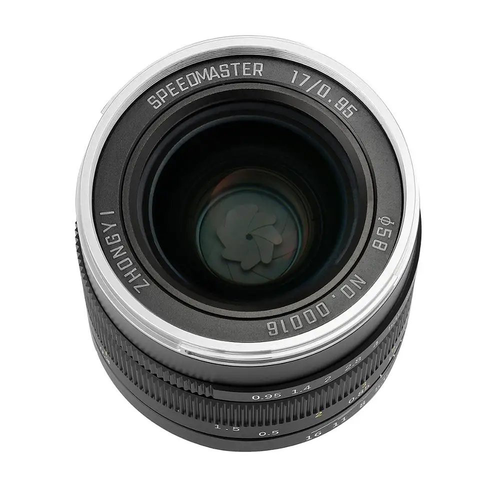 Zhongyi Mitakon Speedmaster 17 мм F/0 95 для микро четырех третей камеры GH4 OMD EM1|Объективы