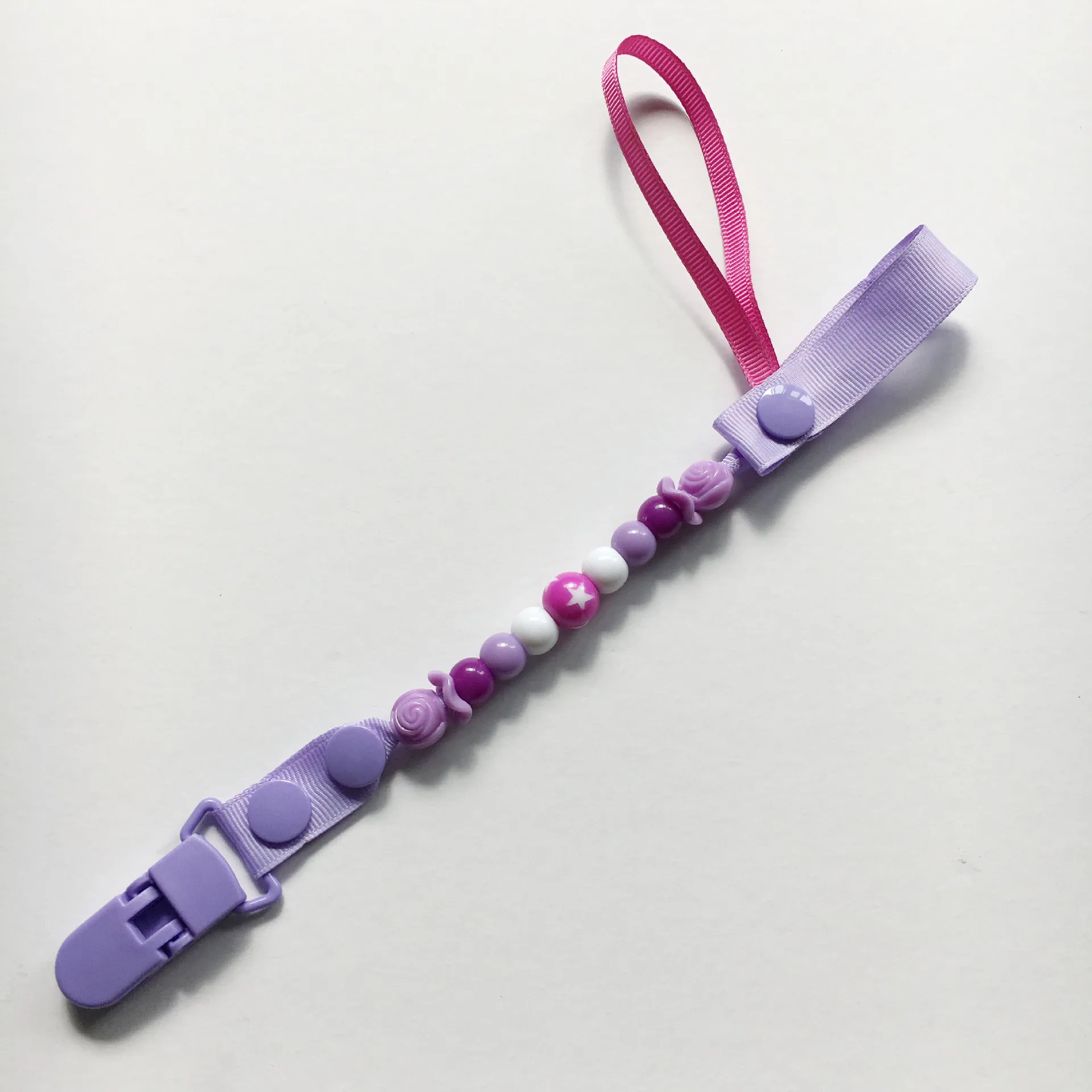 

No handle ring vanilla small hole pacifier anti-drop chain bite Le Teether toy anti-lost chain belt