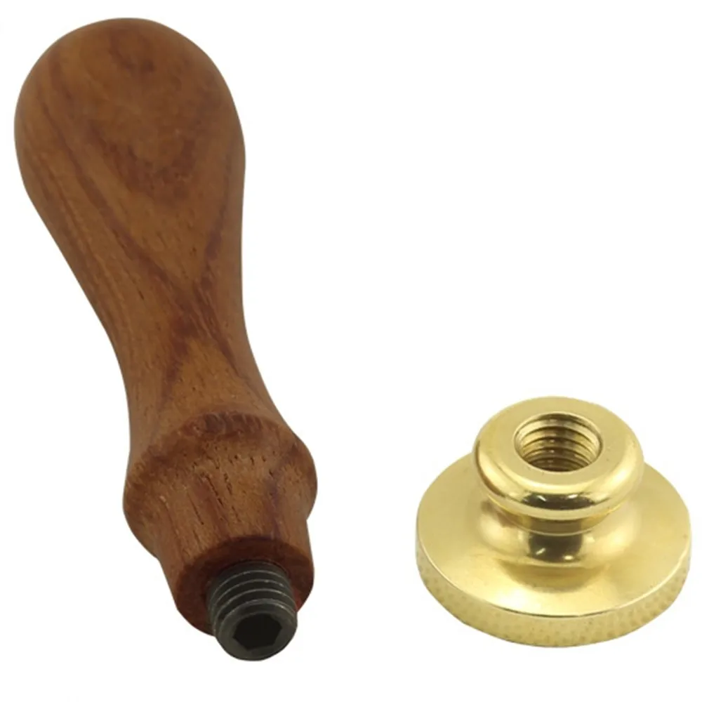 Печать в стиле ретро металлическая восковая искусственная деревянная ручка