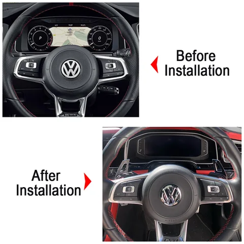 Для VW Golf 7 7,5 GTI MK7 GTI GTD R LINE Volkswagen Polo Scirocco Jetta GLI автомобильный подрулевой переключатель переключения передач, наклейка на рычаг переключения передач