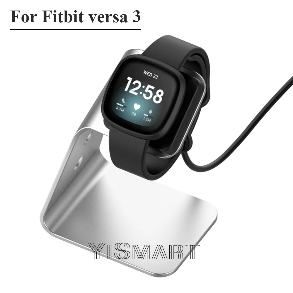 Fast Charger For Fitbit Versa3 Bands Stand Holder Base Dock Station USB Charging Cable For Fitbit Sense Versa 3 Smartwatch