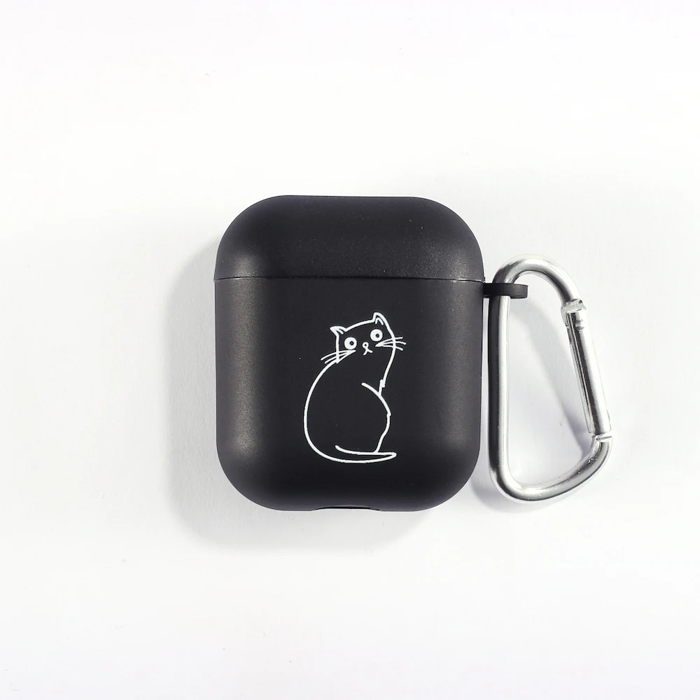 

Cat kitty Corgi Puppy Earphone Case For Apple iPhone Charging Box For AirPods Pro Soft Candy Color Carabiner Cover Accessories