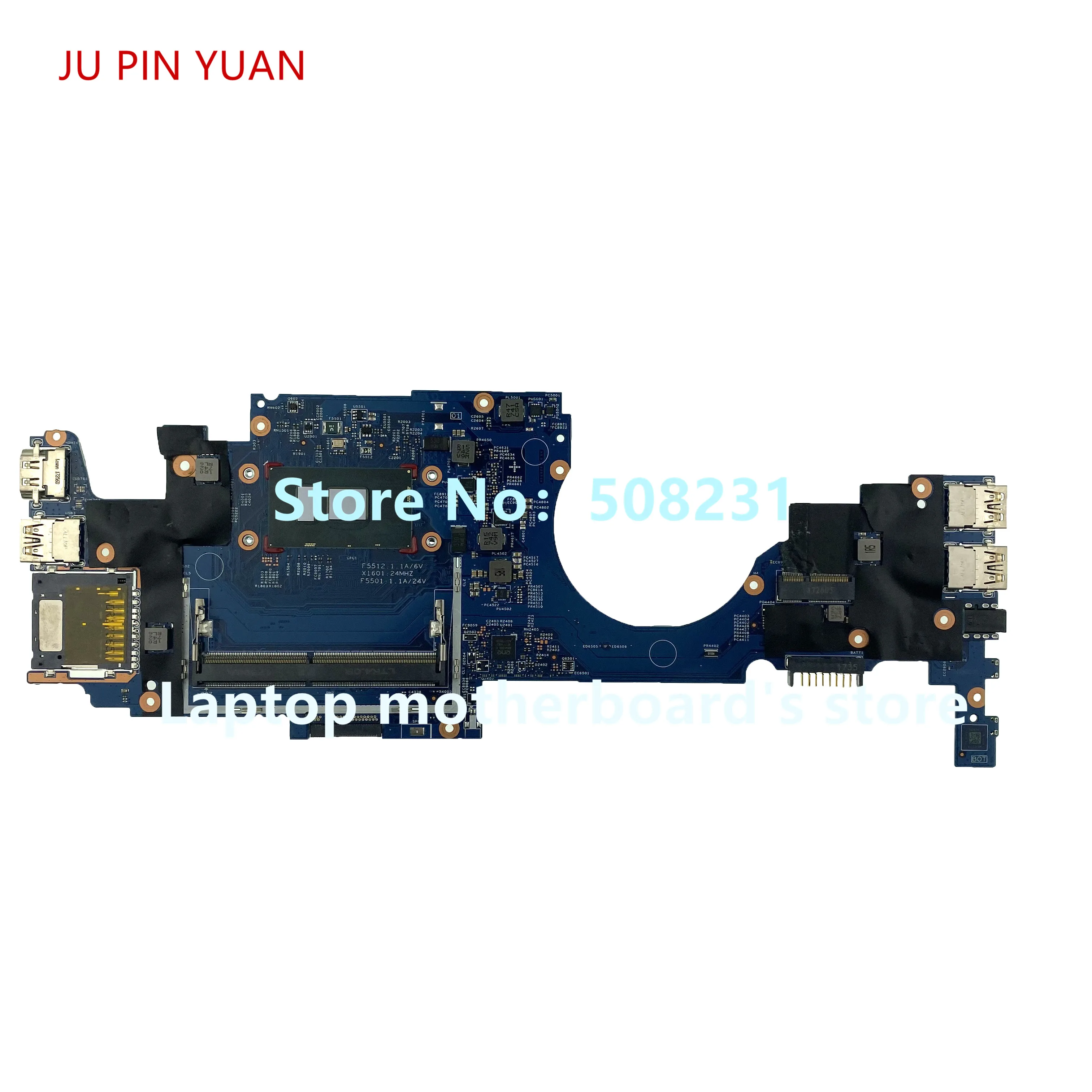 

JU PIN YUAN 923810-001 для HP x360 11-ad I3-7100U 923810-601 материнская плата для ноутбука