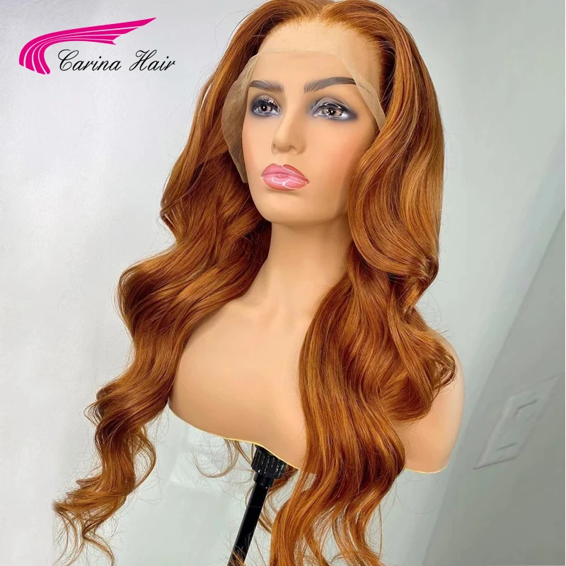 Человеческие волосы спереди парики с детскими волосами Remy 13*4/13*6 волнистые