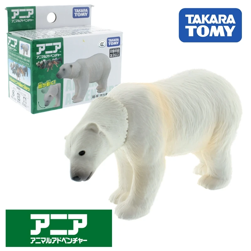 Купи Takara tomy tomica ania animal adventure POLAR BEAR figure model kit as 10 diecast resin baby toys funny magic kids bauble за 352 рублей в магазине AliExpress