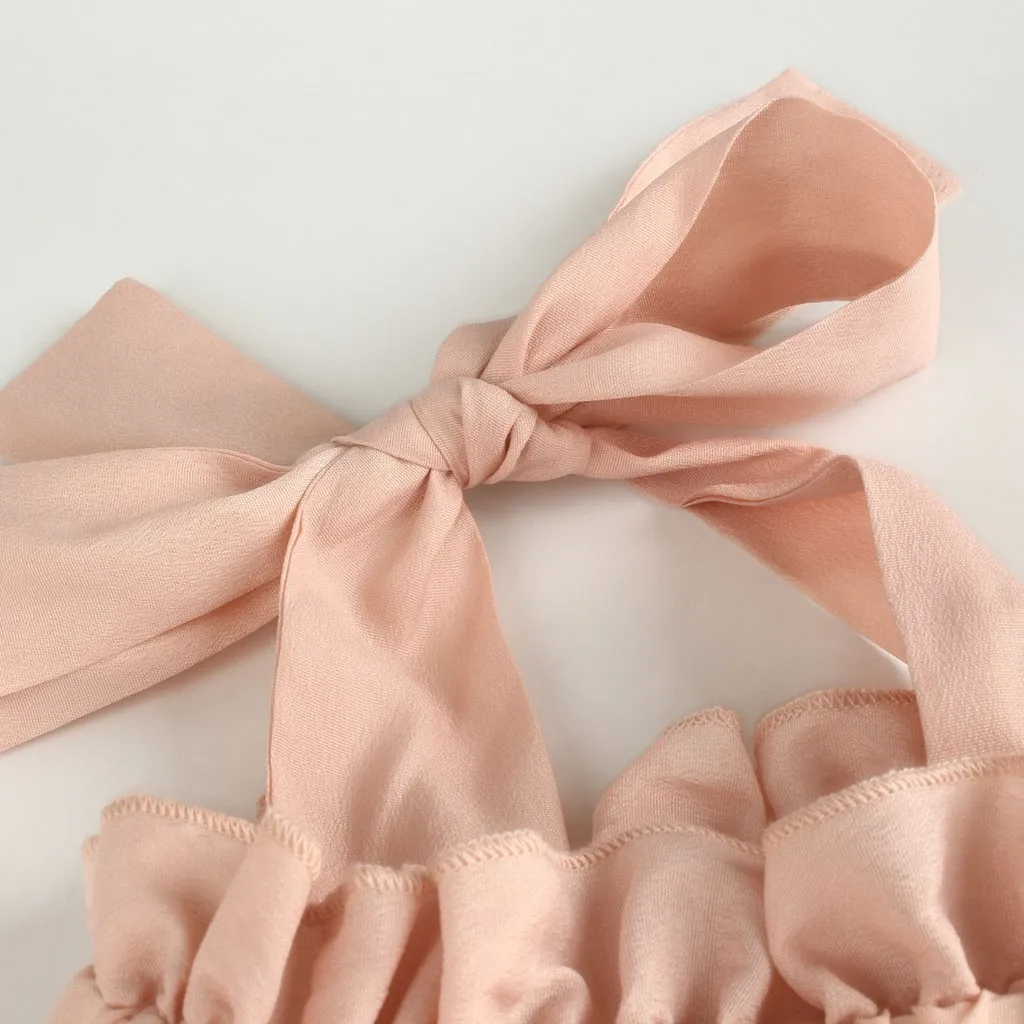 Женское пляжное платье на бретельках Черное и розовое повседневное свободное из