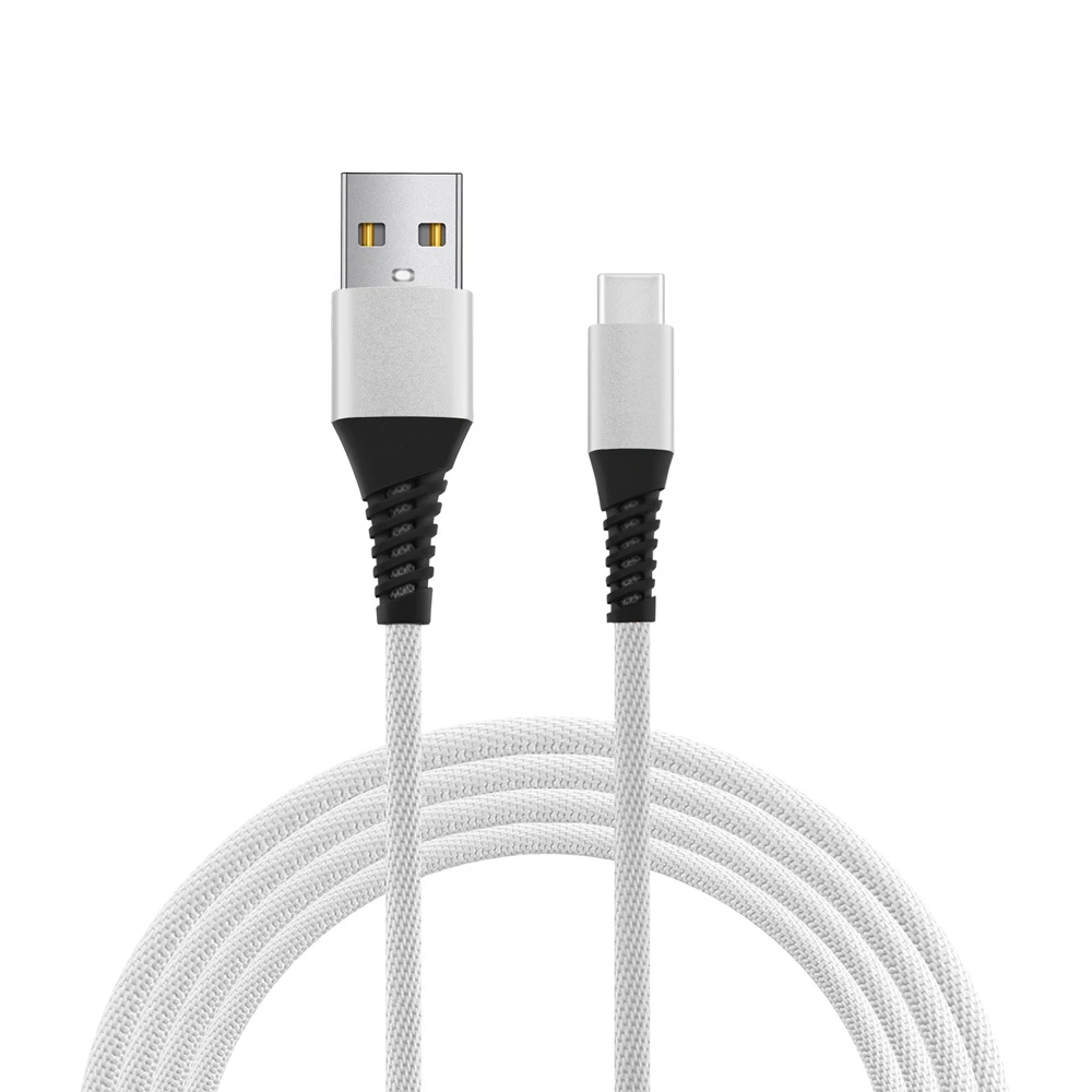 White Кабель usb type C 2.1A Быстрая зарядка USB C кабель для передачи данных Usb-C зарядное устройство для samsung S10 S9 S8 кабель type-C для Xiaomi Mi 9 SE 9T Pro - Цвет: White