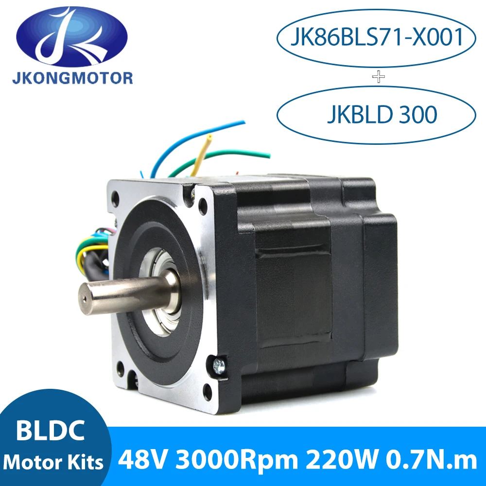 

Jkongmotor 86 мм 86BLS 48 В 220 Вт 3000 об/мин 300 нм бесщеточный двигатель постоянного тока + BLD300 Вт BLDC контроллер бесщеточный двигатель постоянного тока