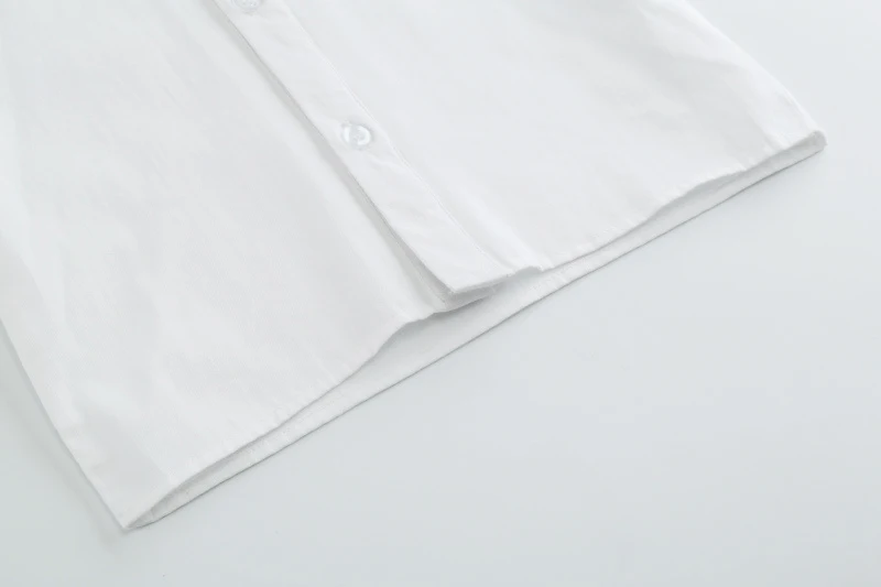 

2021 New Summer Fashion White Plaid Blouse Oveshirt Top For Girls Clothing 90-130CM