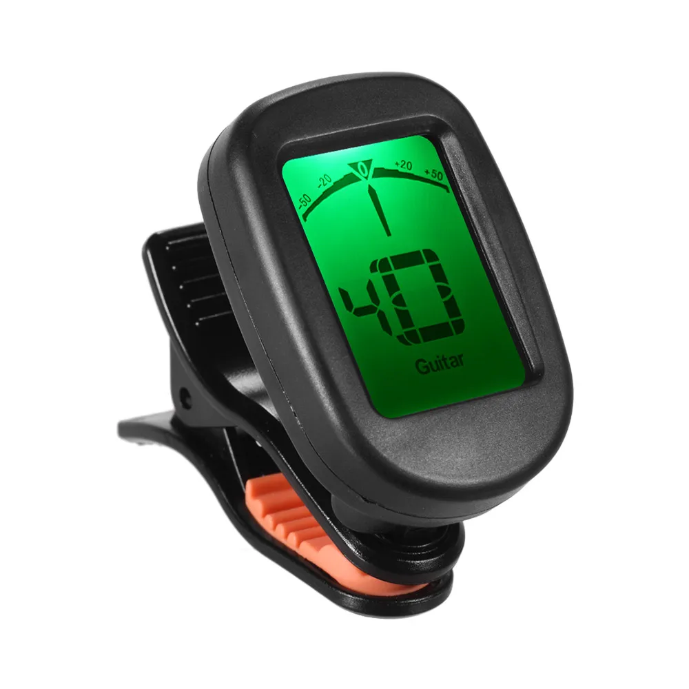 Гитарный цифровой тюнер с зажимом дизайн ЖК-Дисплей Вибрация для гитары F ключ/B